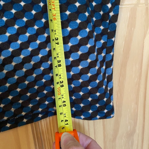 Superstition jersey midi-dress in blue and brown (size M) - Picture 5 of 11